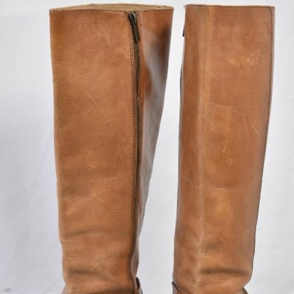 FRYE Patty Tall Brown Boots, Zip size 10 - Picture 2 of 9
